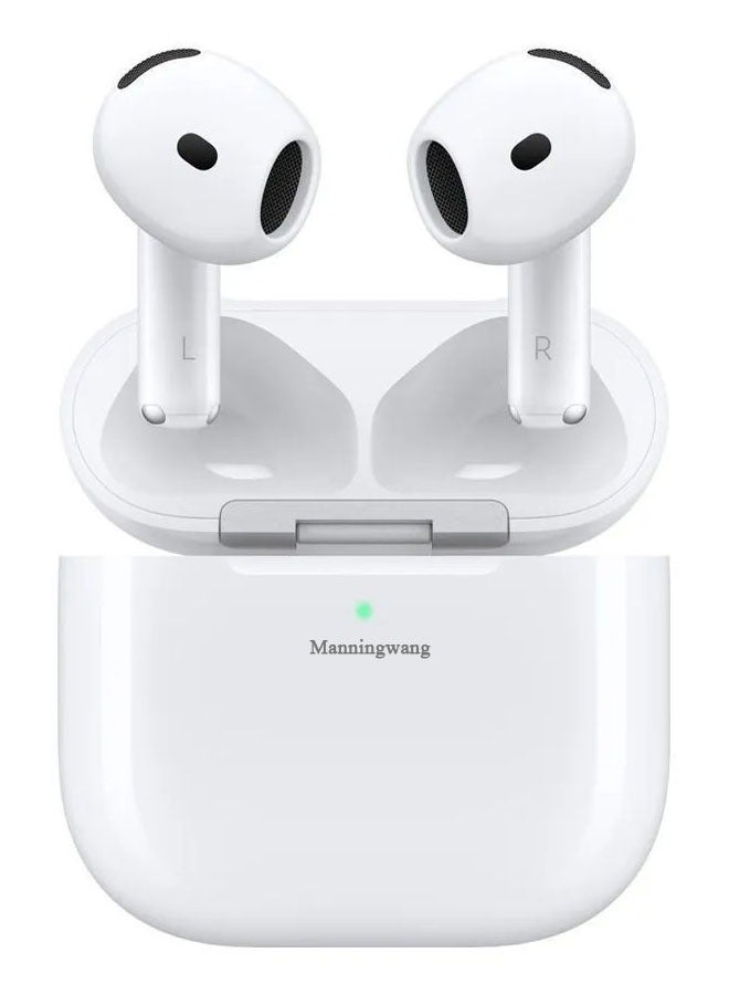 Manningwang TWS Half In-Ear Earphones Wireless Earbuds With Protective Cover - Image 1